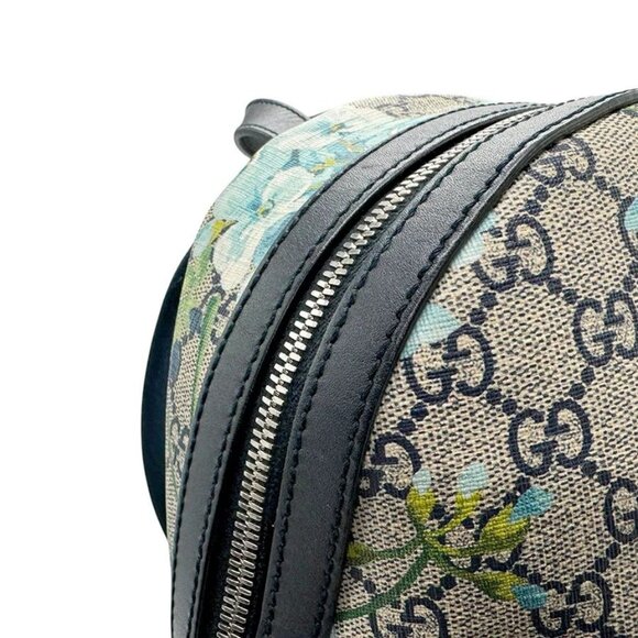 Auth GUCCI GG Blooms Backpack Navy/Beige/Blue main image 6